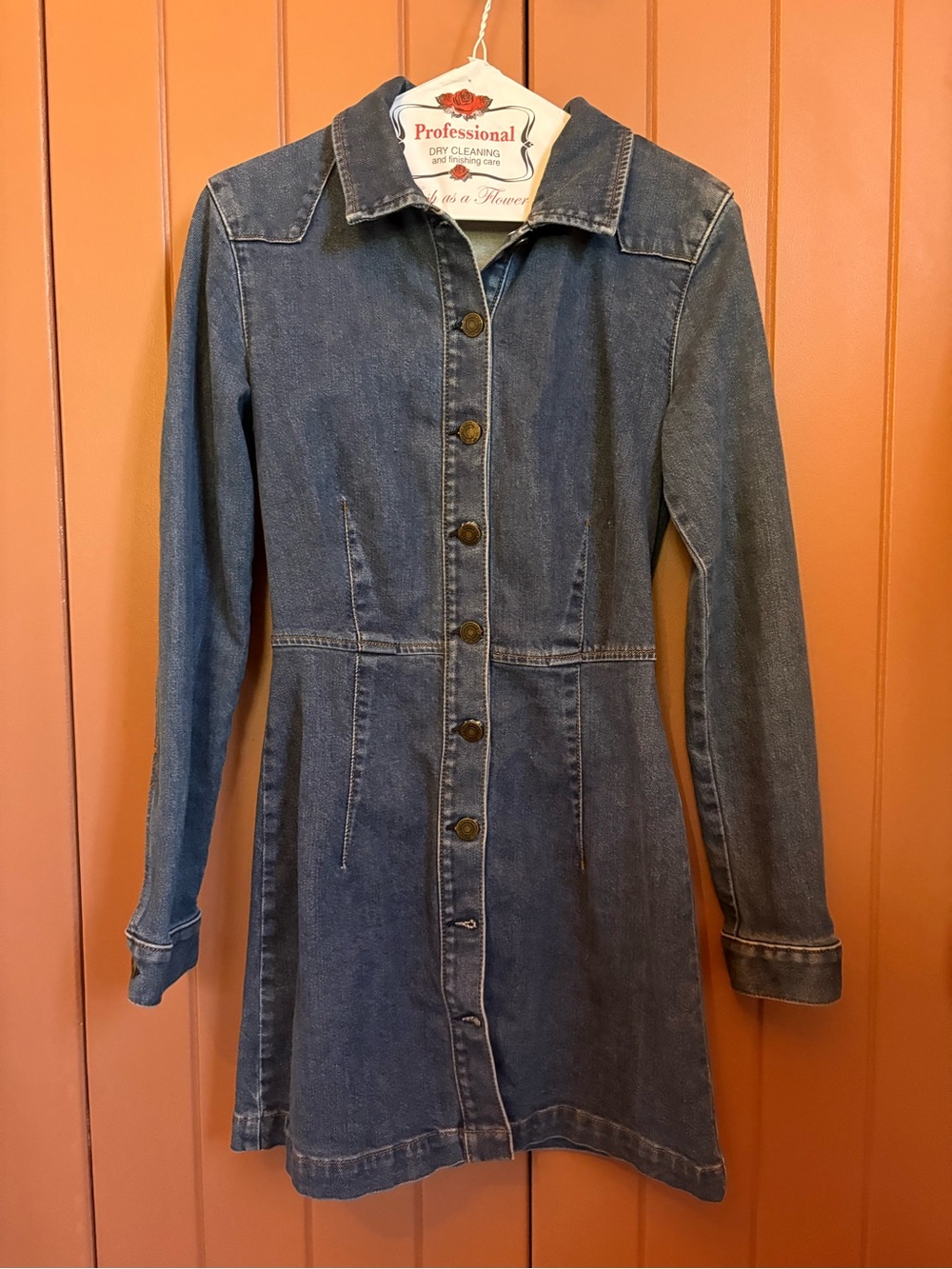 Reformation Blue Jean Dress